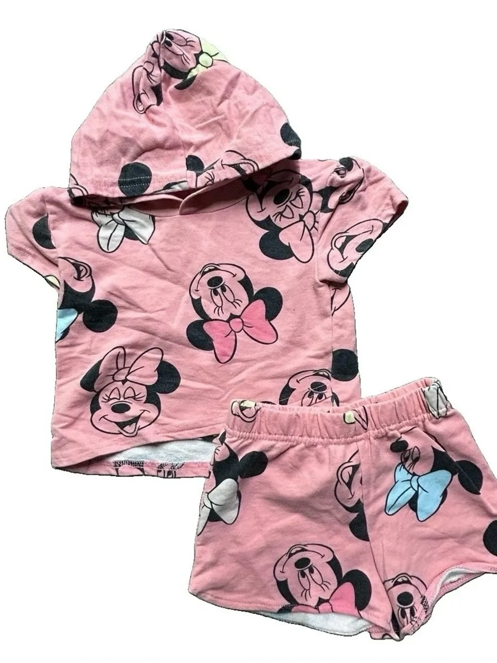 Toddler Girl Disney Minnie Mouse Shorts Summer Set Size 2T